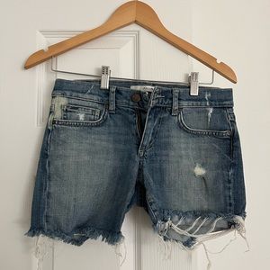 Distressed joes jeans shorts